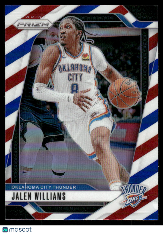 2024-25 Panini Prizm Basketball Jalen Williams #65 Red White Blue Basketball