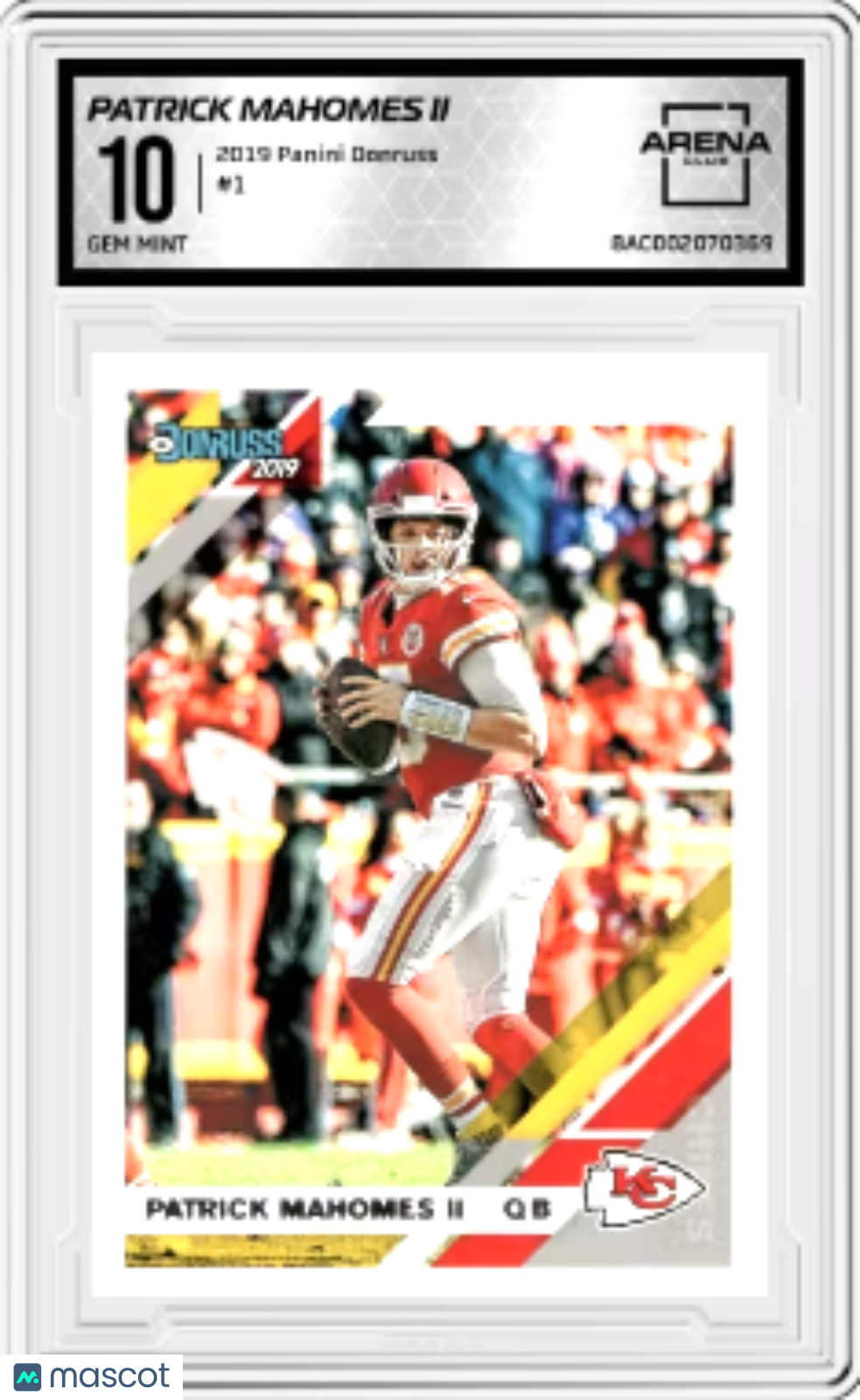 2019 Panini Donruss Patrick Mahomes II #1 Football AC 10