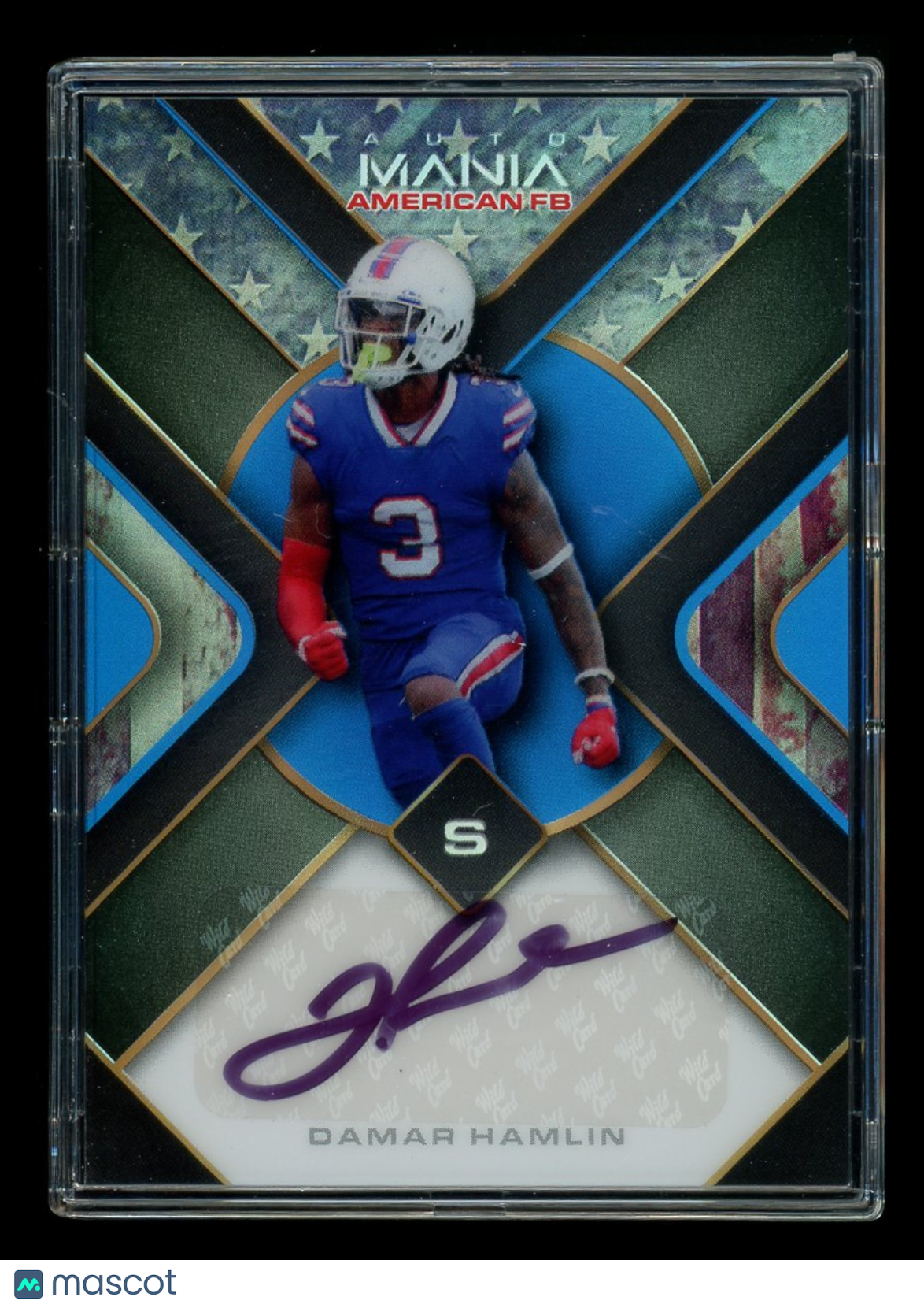 2022 Wild Card Auto Mania American FB Damar Hamlin #AMA-TH23 2/50 Football