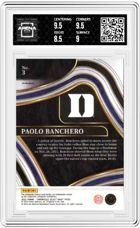 2022-23 Panini Chronicles DP Paolo Banchero #3 Select Pink Basketball AC 9