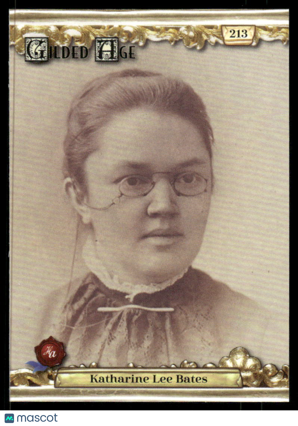 2022 Historic Autographs Gilded Age Katharine Lee Bates #213