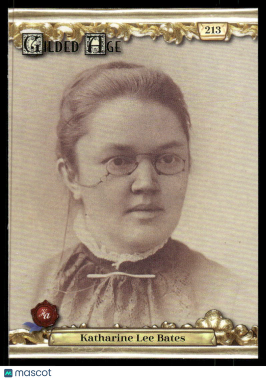 2022 Historic Autographs Gilded Age Katharine Lee Bates #213