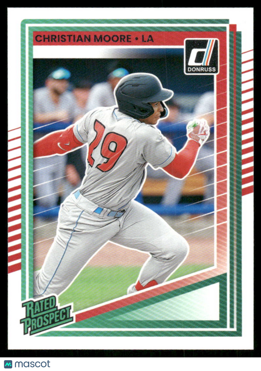 2025 Donruss Christian Moore #145 Rated Prospect Baseball