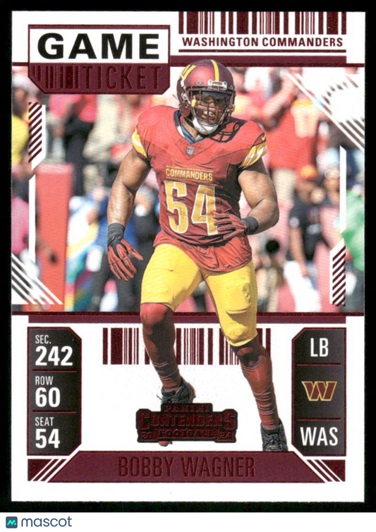 2025 Panini Contenders Football Bobby Wagner #100 Football