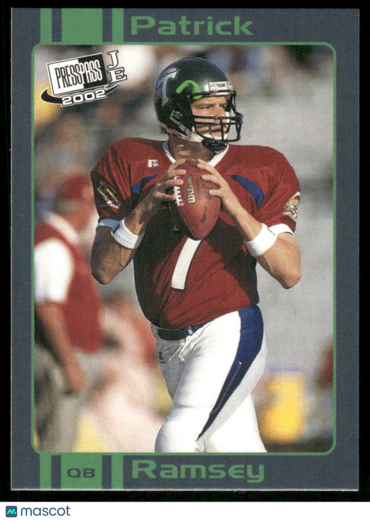 2002 Press Pass JE Patrick Ramsey 16/27 Football