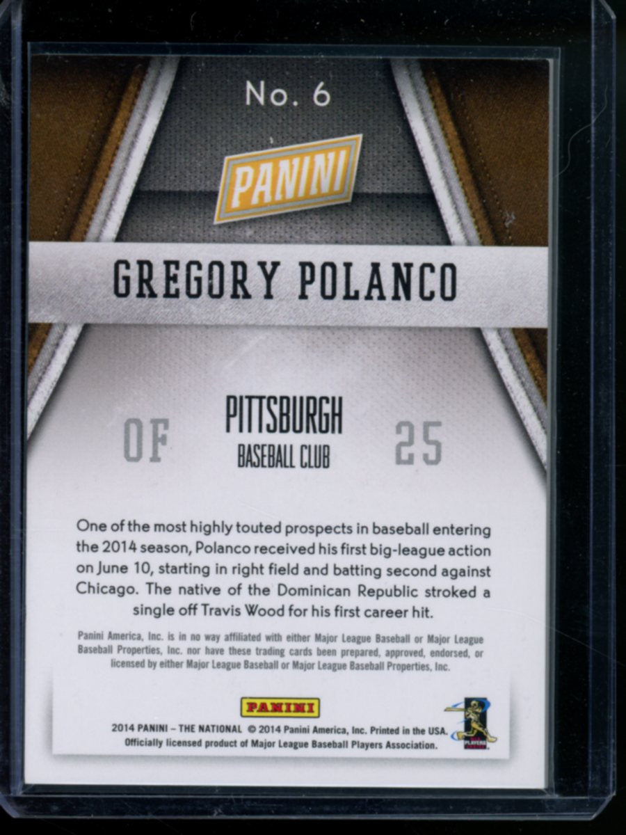 2014 Panini Gregory Polanco #6 Promo National RC Baseball