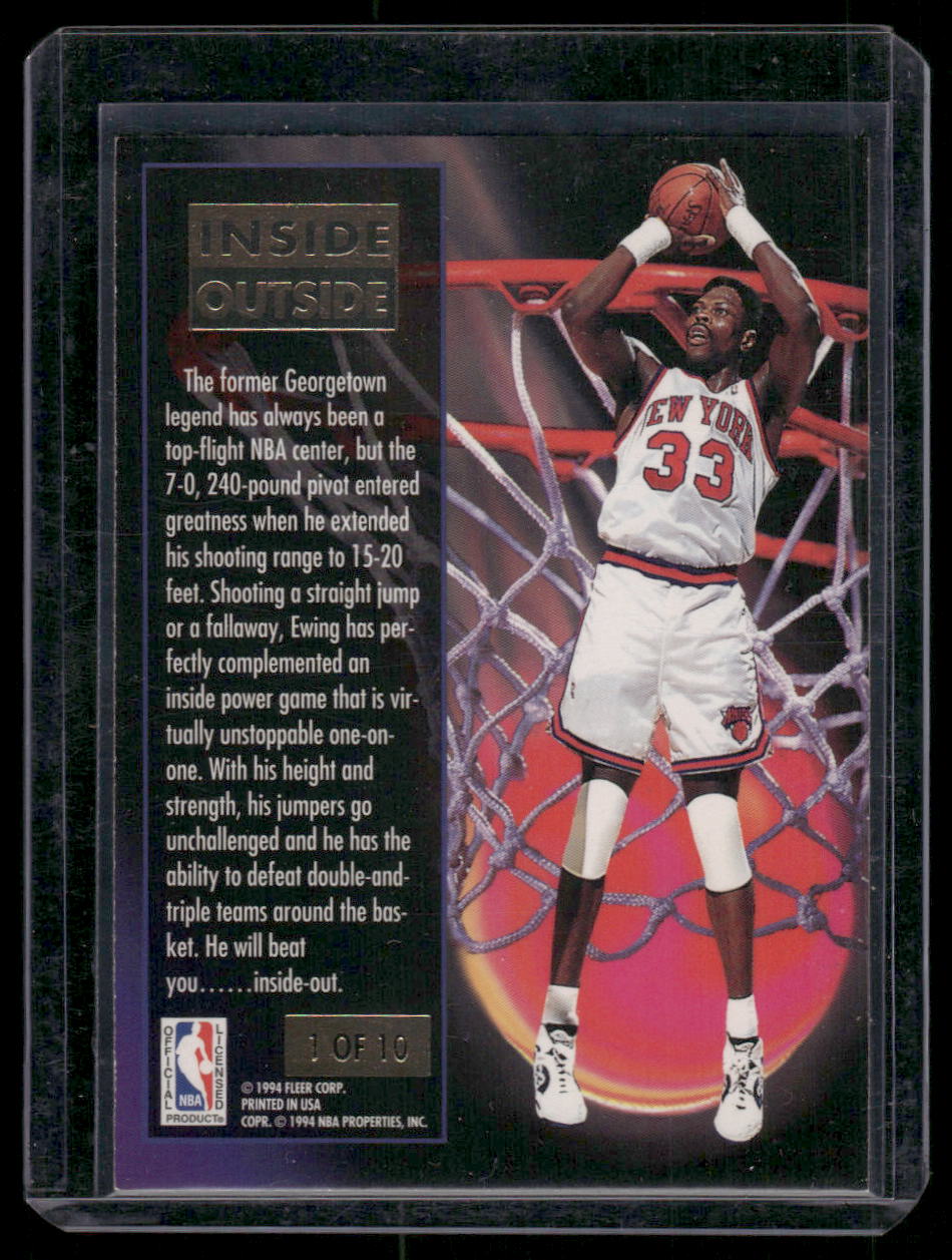 1993-94 Upper Deck Inside Outside Patrick Ewing #1 Basketball