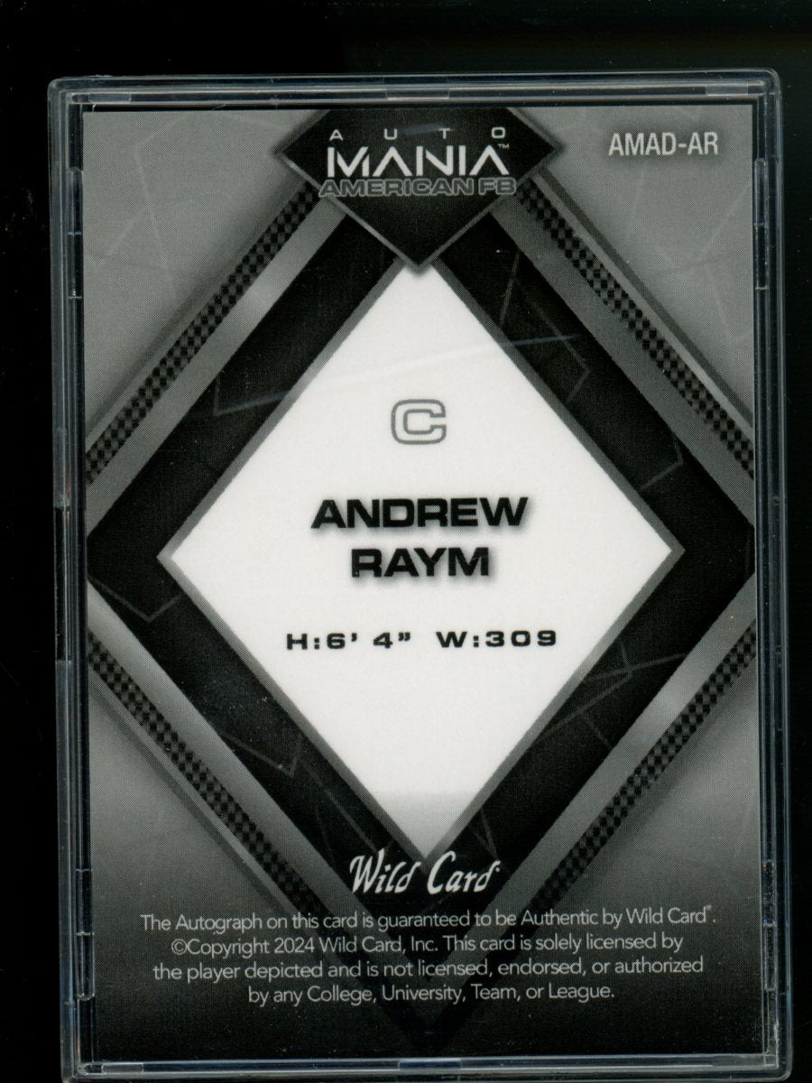 2024 Wild Card AutoMania American Andrew Raym #AMAD-AR 5/25 Football