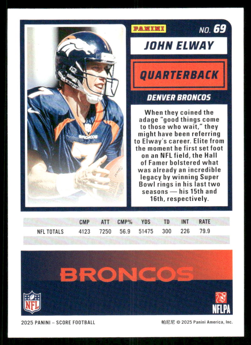2025 Score A Treat John Elway #69 Football