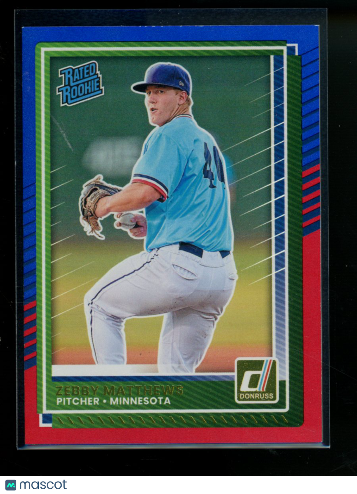 2025 Donruss Zebby Matthews #81 Rated Rookie Red & Blue Baseball