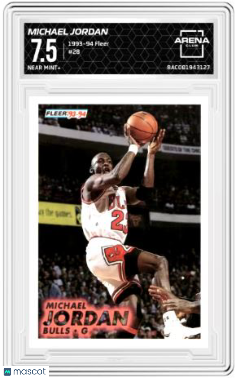 1993-94 Fleer Michael Jordan #28 Basketball Arena Club 7.5