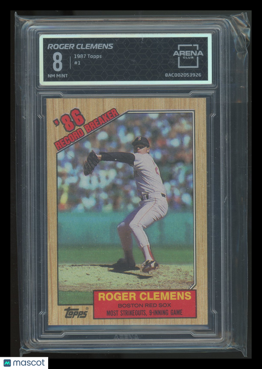 1987 Topps Roger Clemens #1 Baseball Arena Club 8