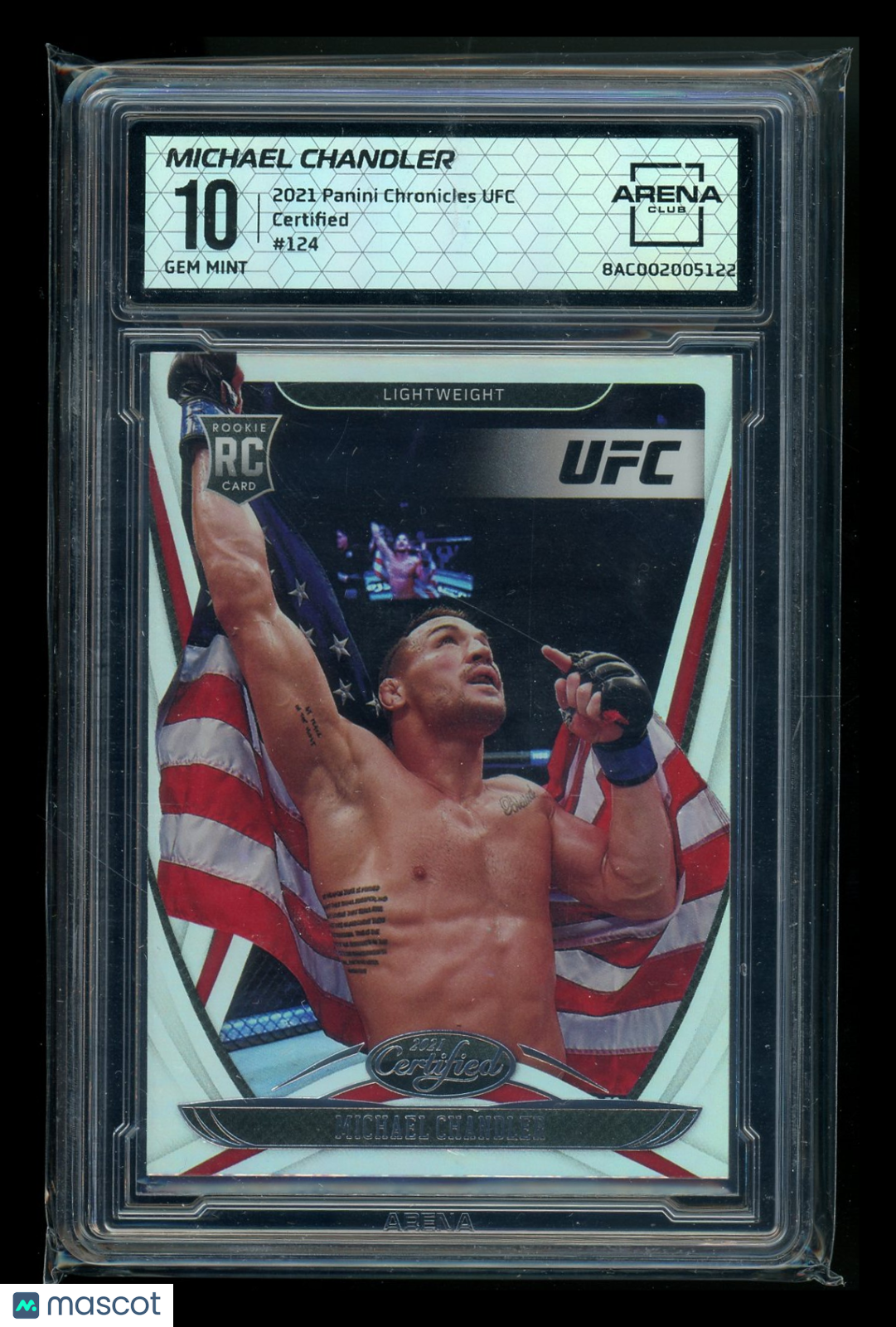 2021 Panini Chronicles Certified Michael Chandler #124 RC MMA Arena Club 10