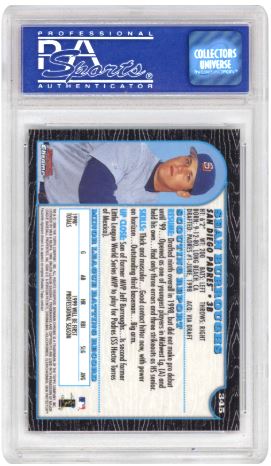 1999 Bowman Chrome Sean Burroughs #345 Baseball PSA 9