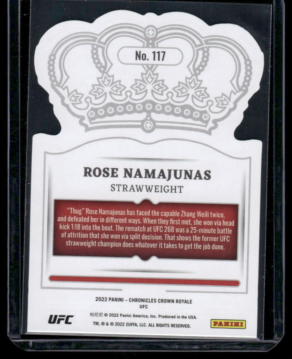 2022 Panini Chronicles Crown Royale Rose Namajunas #117 MMA