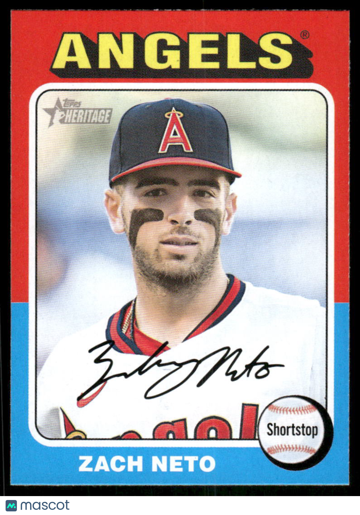 2024 Topps Heritage Zach Neto #265 Baseball