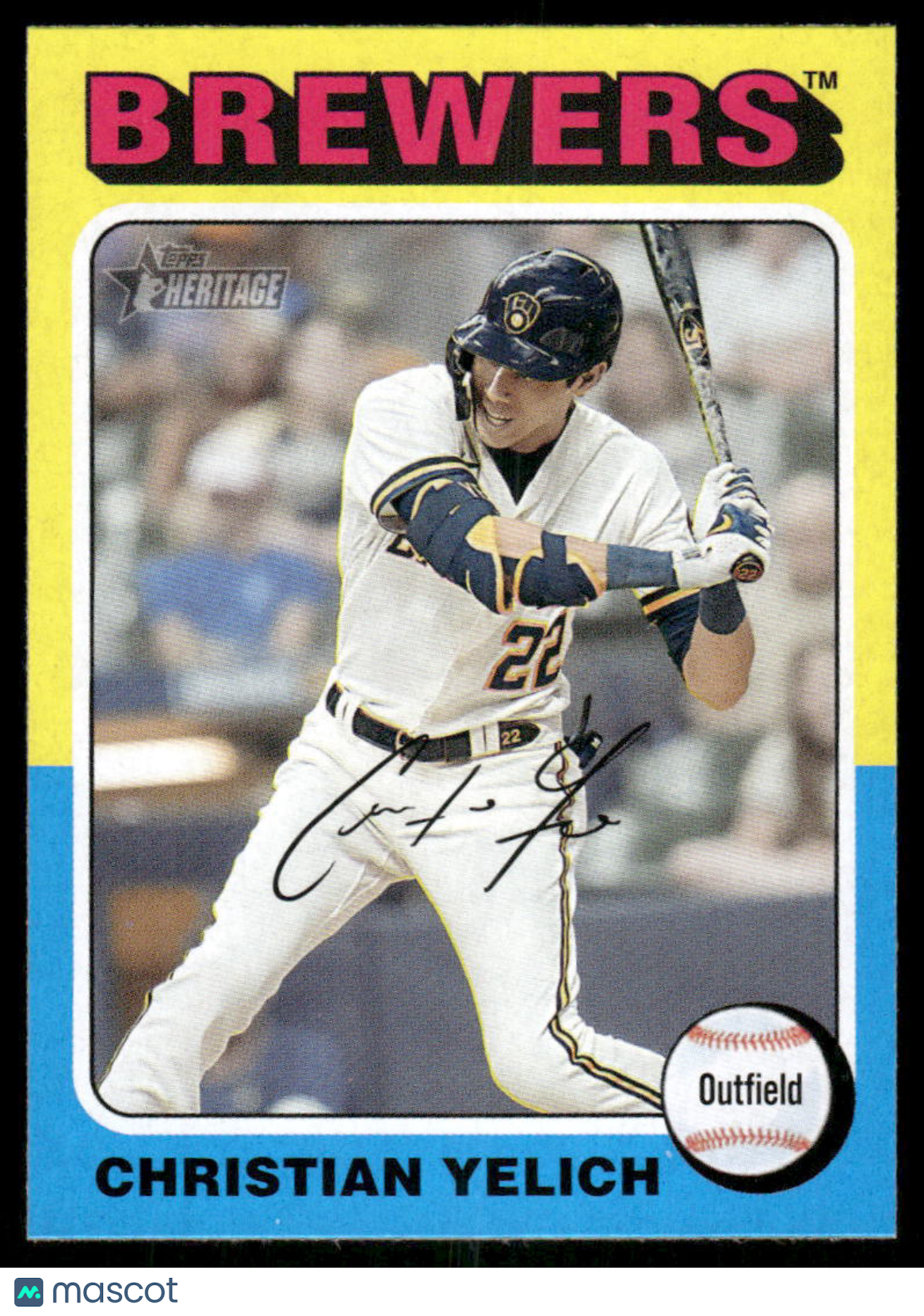 2024 Topps Heritage Christian Yelich #369 Baseball