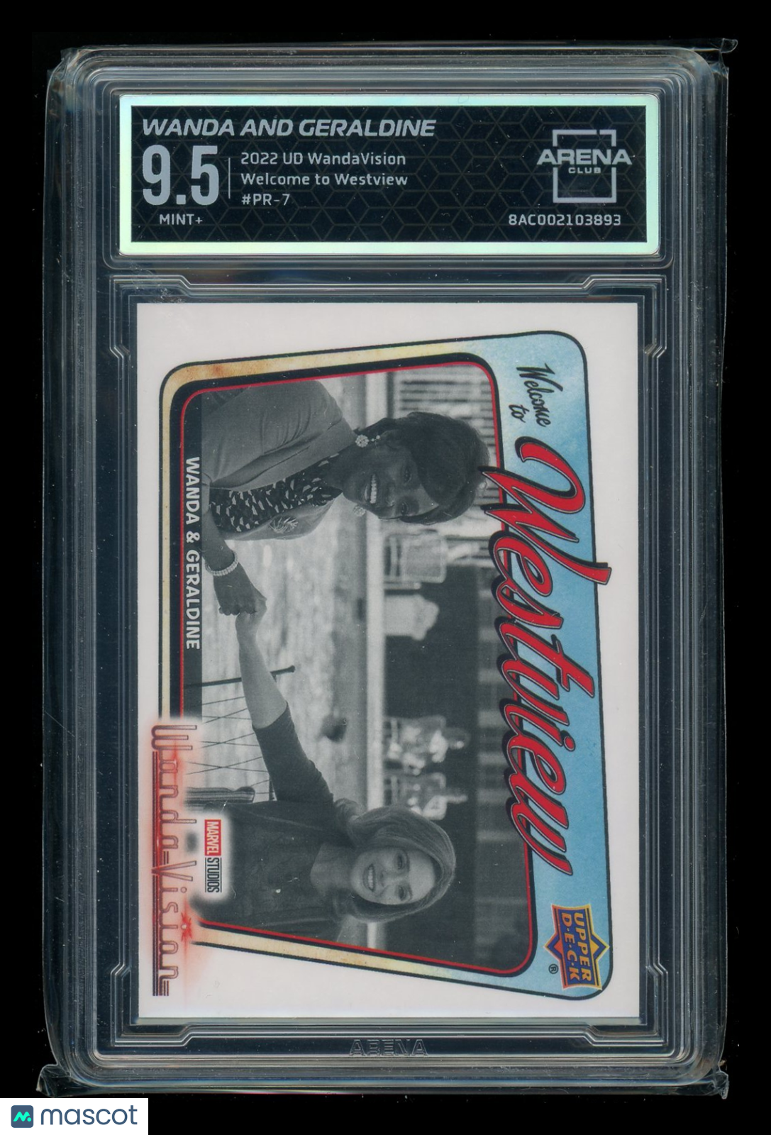 2022 Upper Deck WandaVision Welcome to Westview Wanda Geraldine #PR-7 AC 9.5