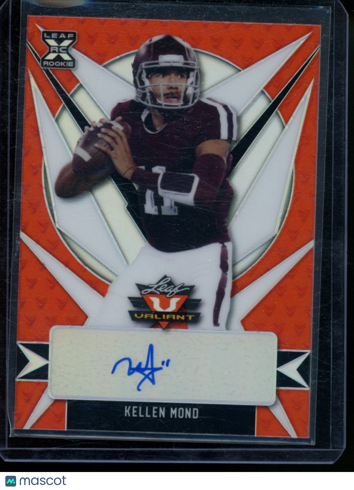 2021 Leaf Valiant Kellen Mond #BA-KM1 42/50 Autograph RC Football