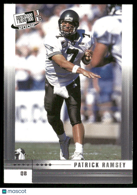 2002 Press Pass JE Patrick Ramsey #20 Football