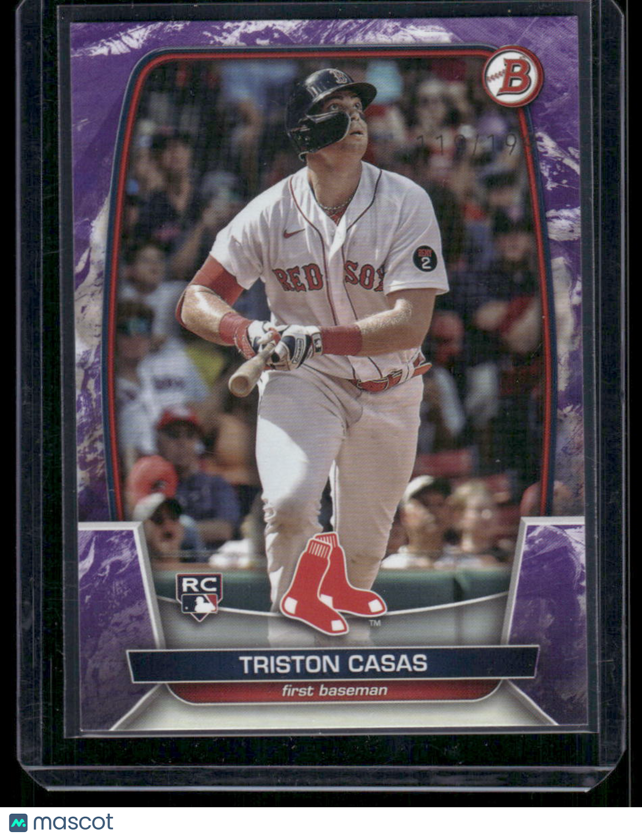 2023 Bowman Triston Casas #2 119/199 Purple RC Baseball