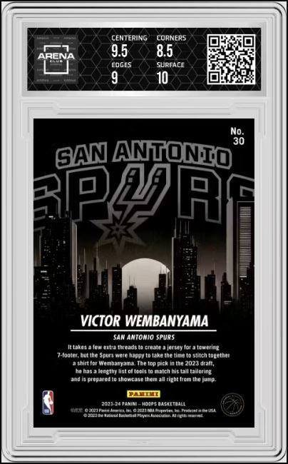 2023 Panini NBA Hoops Victor Wembanyama #30 City Edition Basketball AC 9