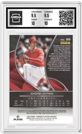 2022 Panini Chronicles Shohei Ohtani #99 Spectra Baseball AC 10