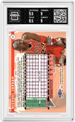 1998-99 Fleer Tradition Michael Jordan #23 Basketball Arena Club 9