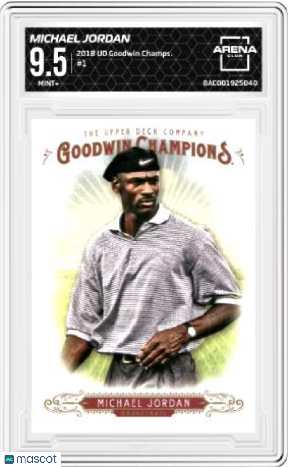 2018 UD Goodwin Champions Michael Jordan #1 Basketball AC 9.5