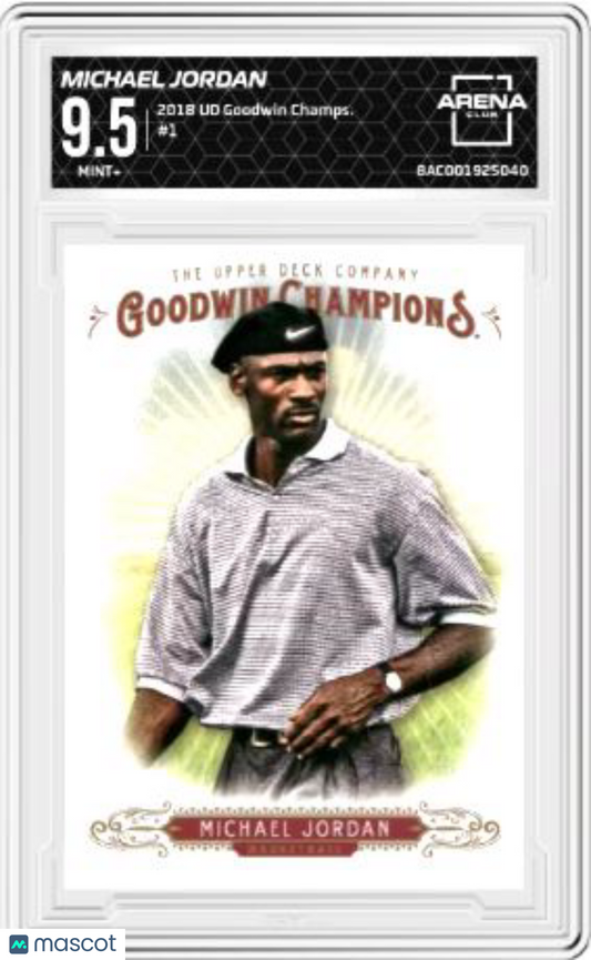 2018 UD Goodwin Champions Michael Jordan #1 Basketball AC 9.5