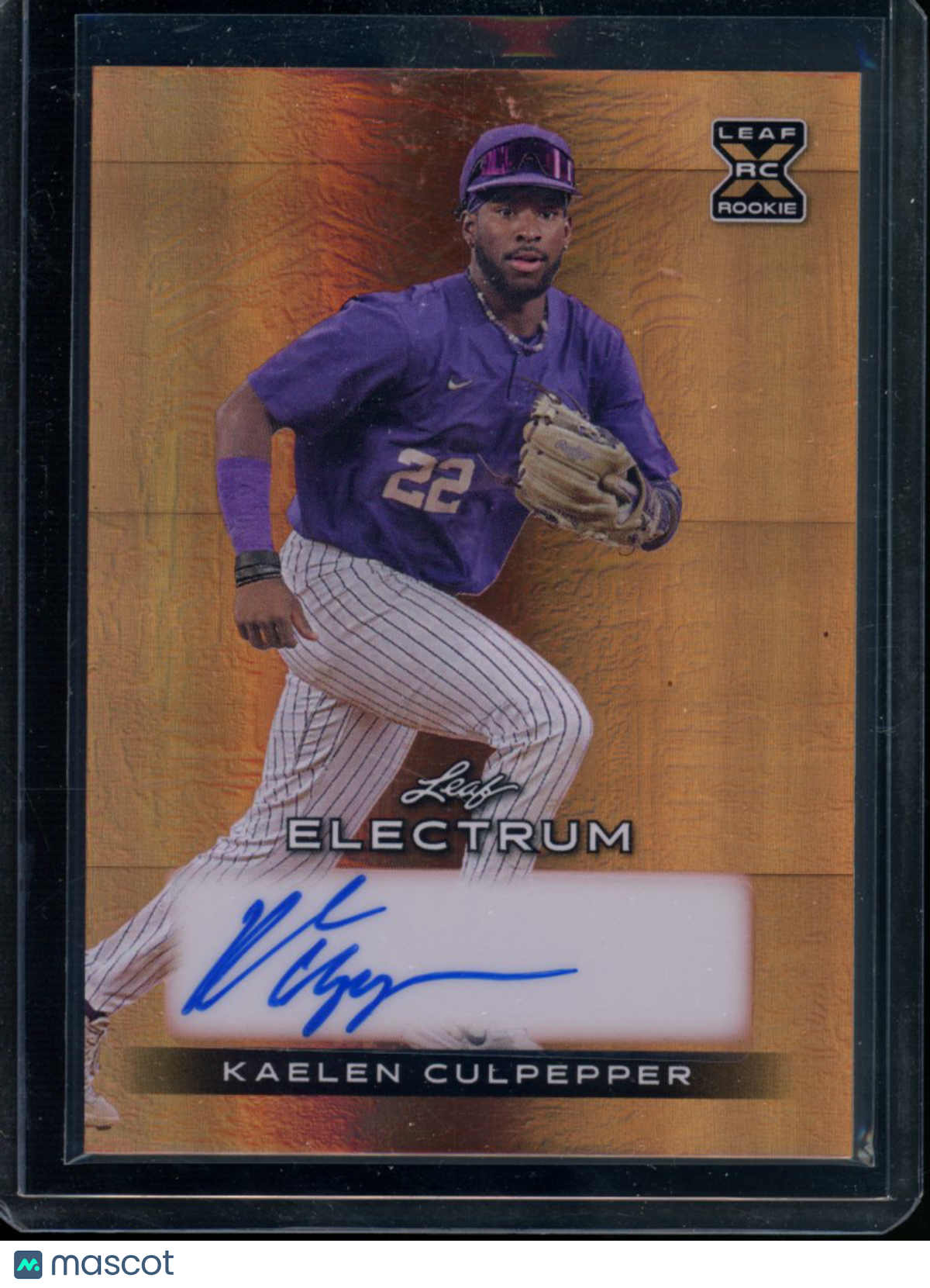2024 Leaf Electrum Kaelen Culpepper #BA-KC2 55/99 Autograph RC Baseball