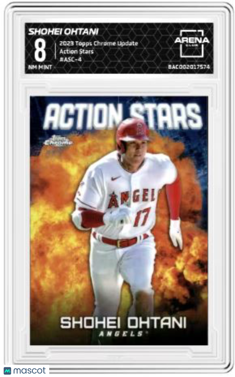 2023 Topps Chrome Update Shohei Ohtani #ASC-4 Action Stars Baseball AC 8