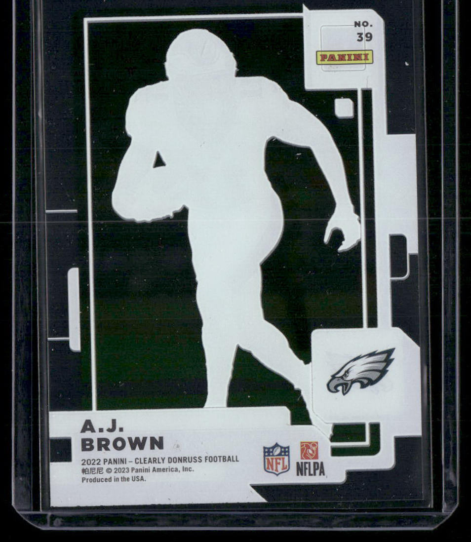 2022 Panini Clearly Donruss Football A.J. Brown #39 Football