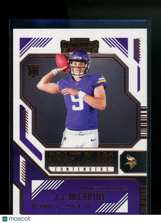 2025 Panini Contenders Draft Class J.J. McCarthy #No. 8 Bronze Football