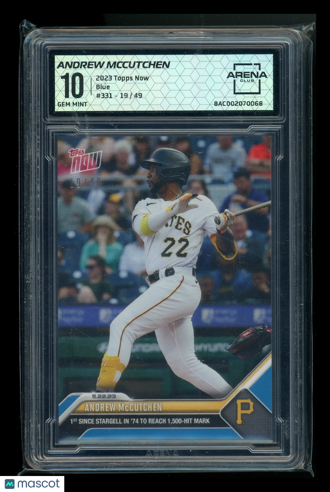 2023 Topps Now Blue Andrew McCutchen #331 19/49 Baseball Arena Club 10