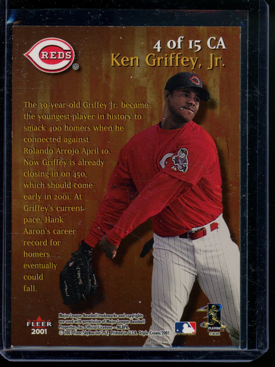 2001 Fleer Triple Crown Ken Griffey, Jr. #4 of 15 Baseball
