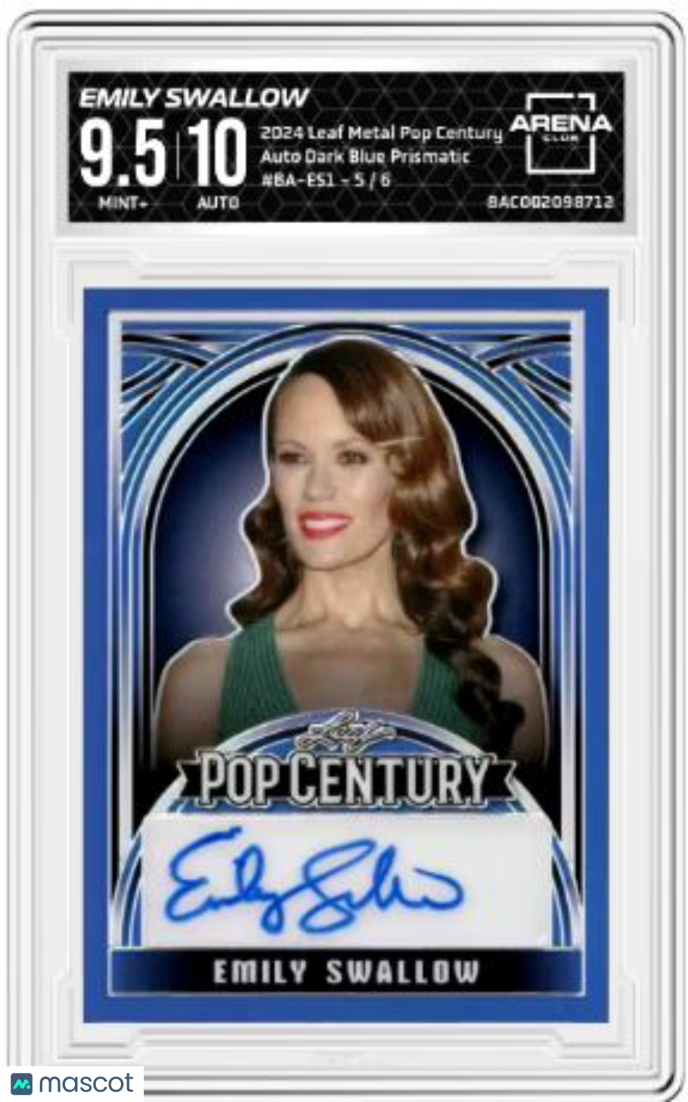 2024 Leaf Metal Pop Century Emily Swallow 5/6 #BA-ES1 Auto Arena Club 9.5