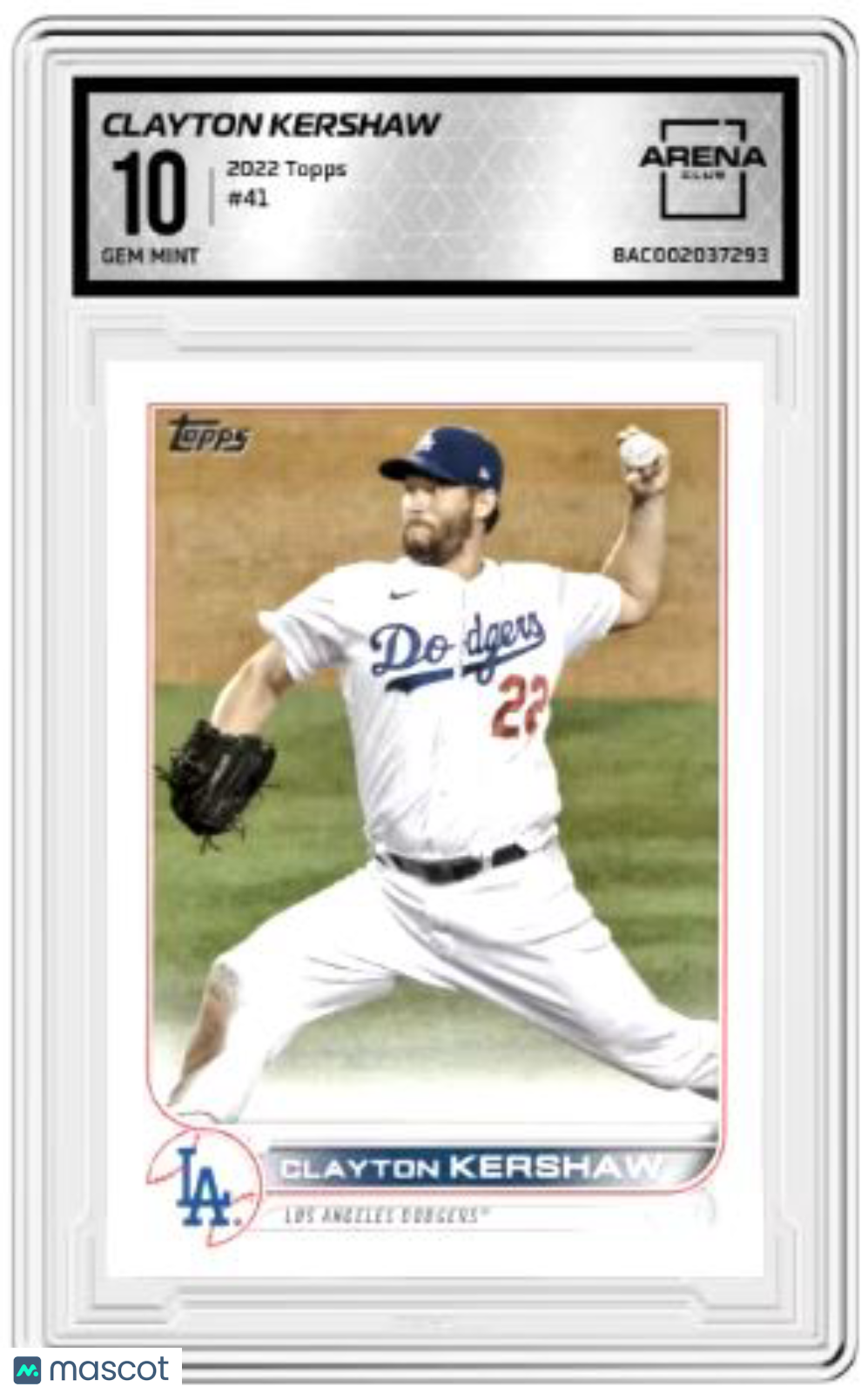 2022 Topps Clayton Kershaw #41 Baseball Arena Club 10