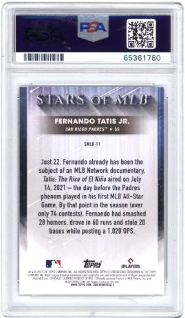 2022 Topps Stars Of MLB Fernando Tatis JR. #SMLB17 Baseball PSA 8