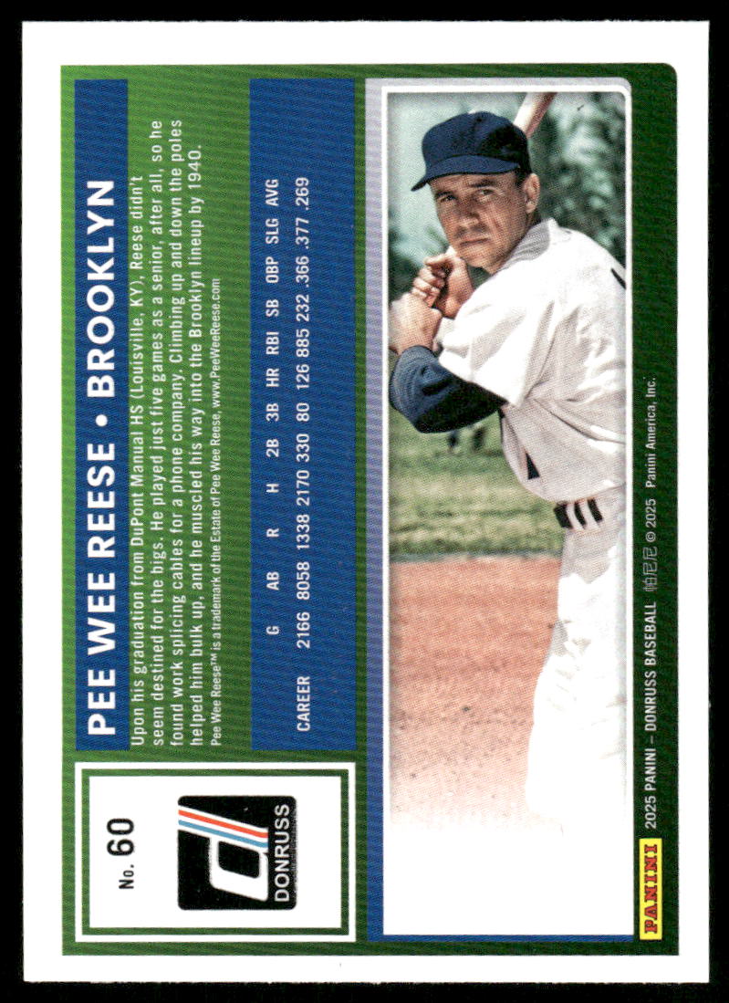 2025 Donruss Pee Wee Reese #60 Baseball
