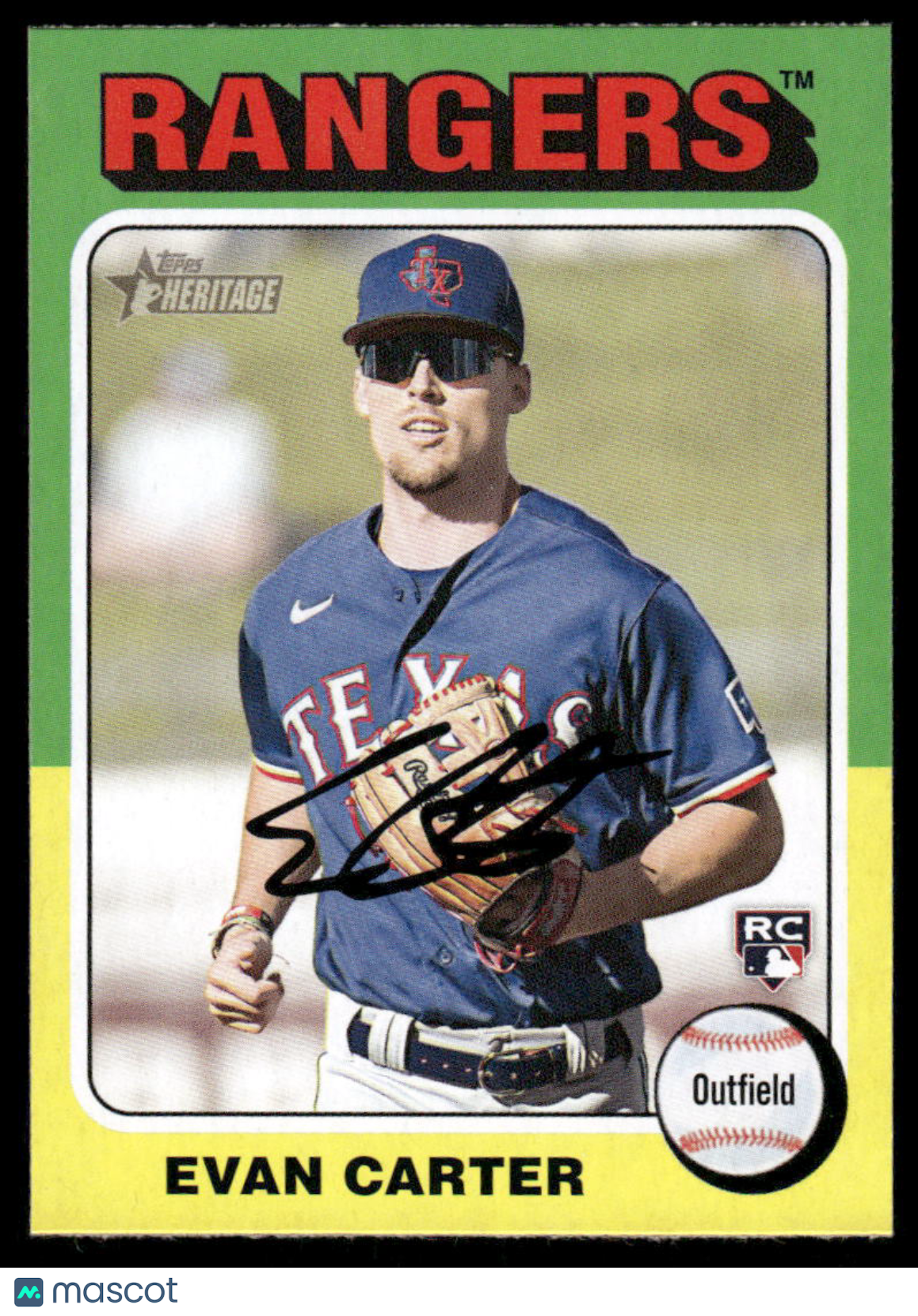 2024 Topps Heritage Evan Carter #170 RC Baseball