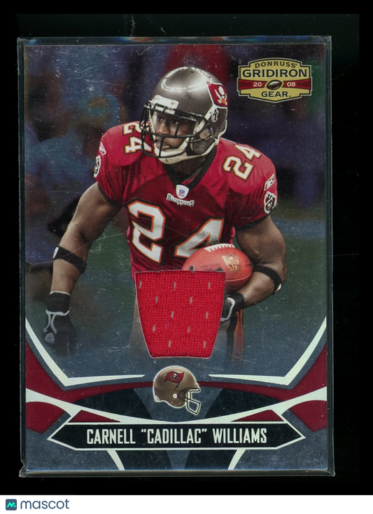 2008 Donruss Gridiron Gear Carnell 'Cadillac' Williams #93 185/230 Game-Worn