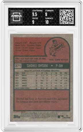 2024 Topps Heritage Shohei Ohtani #371 Baseball AC 9.5