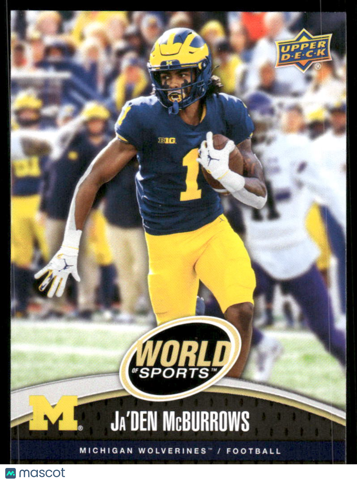 2025 Upper Deck World Sports Ja'Den McBurrows #76 Football
