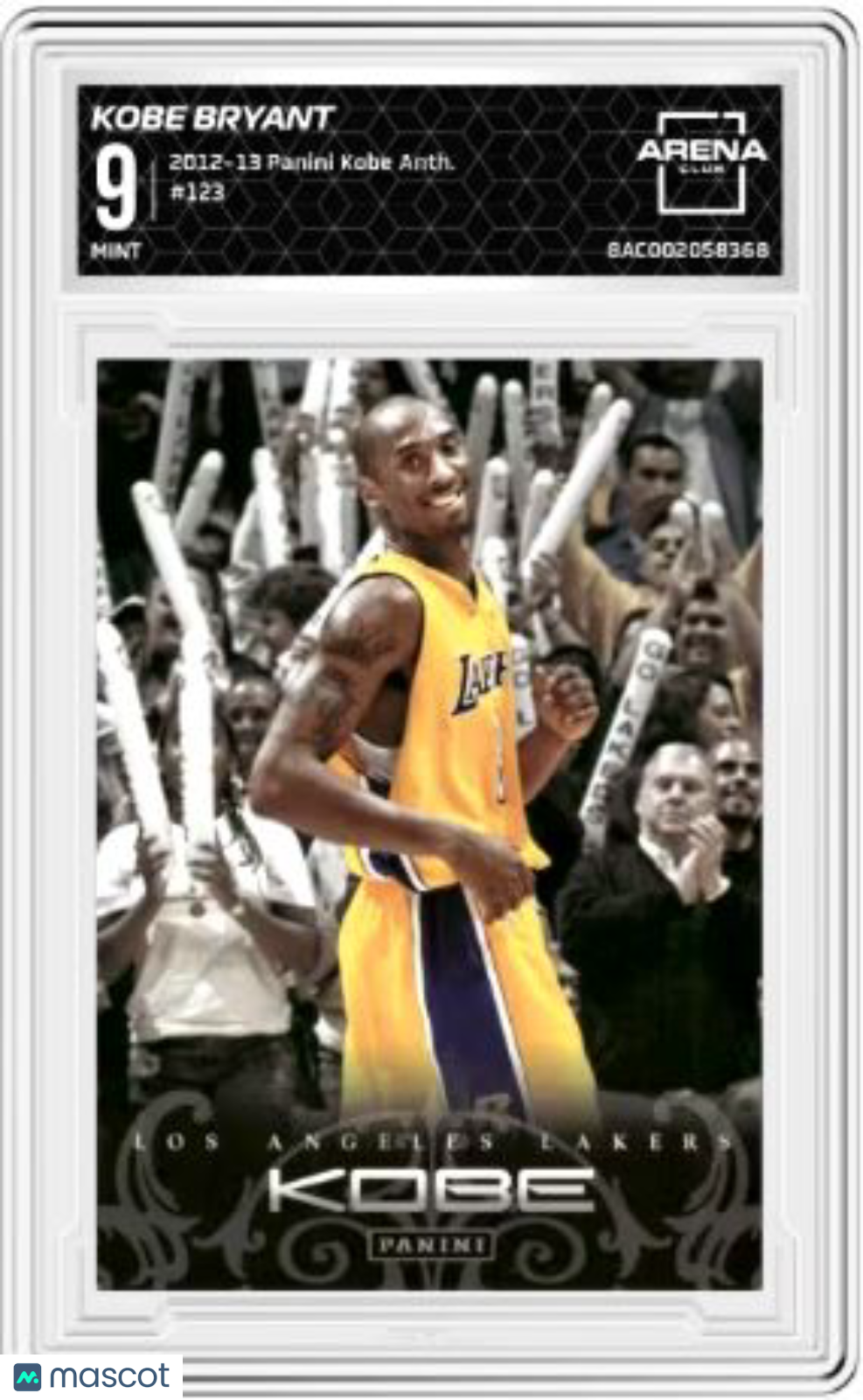 2012 Panini Kobe Anthology Kobe Bryant #123 Basketball Arena Club 9