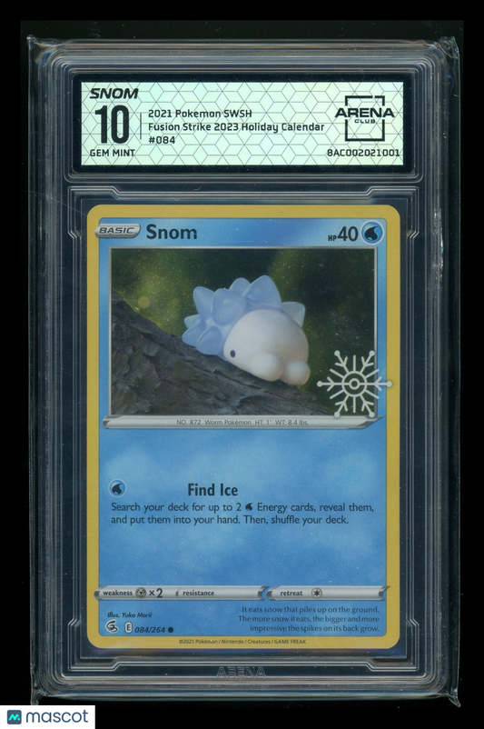 Snom #084/264 Arena Club 10 2021 Pokemon Fusion Strike 2023 Holiday Calendar