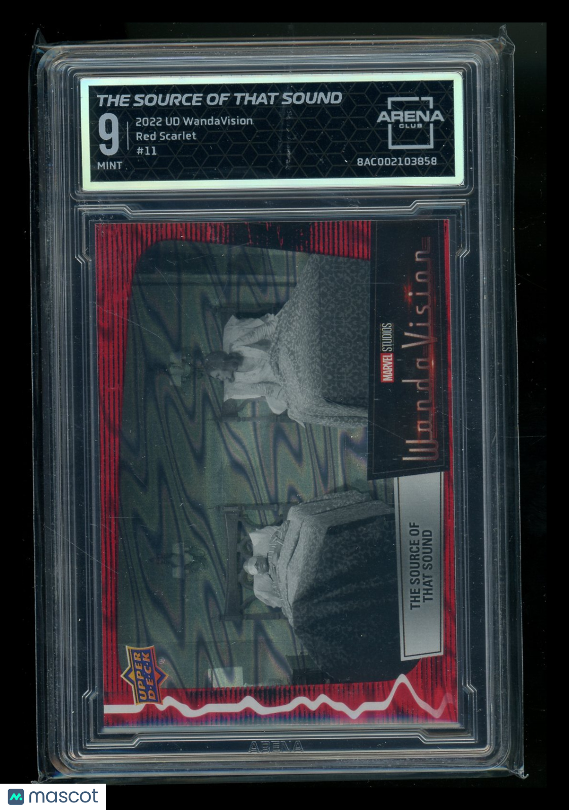2022 Upper Deck WandaVision Red Scarlet #11 Arena Club 9