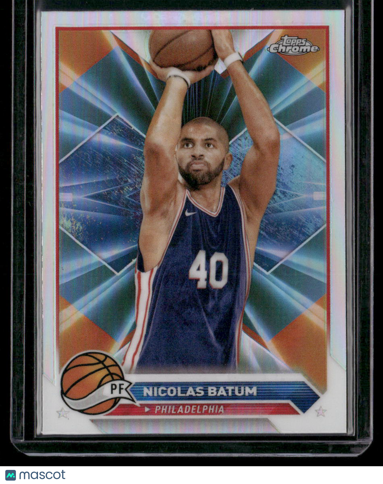 2023-24 Topps Chrome Basketball Nicolas Batum #113 Refactor Basketball