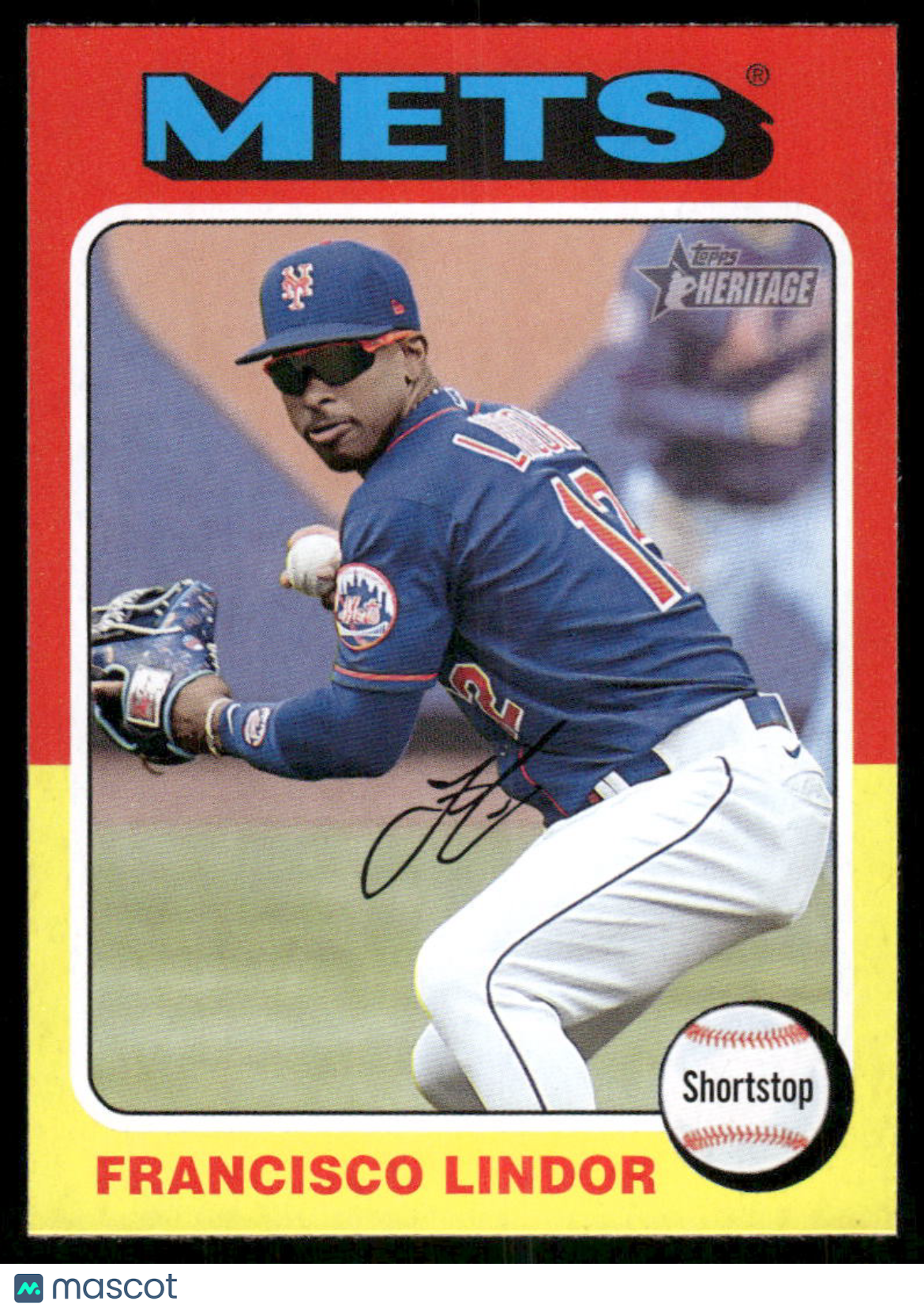 2024 Topps Heritage Francisco Lindor #117 Baseball