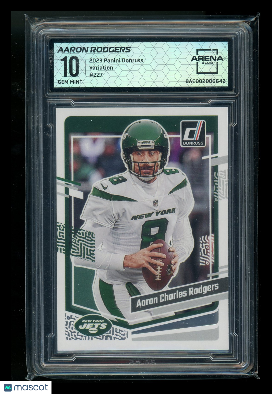 2023 Panini Donruss Aaron Rodgers #227 Variation Football Arena Club 10